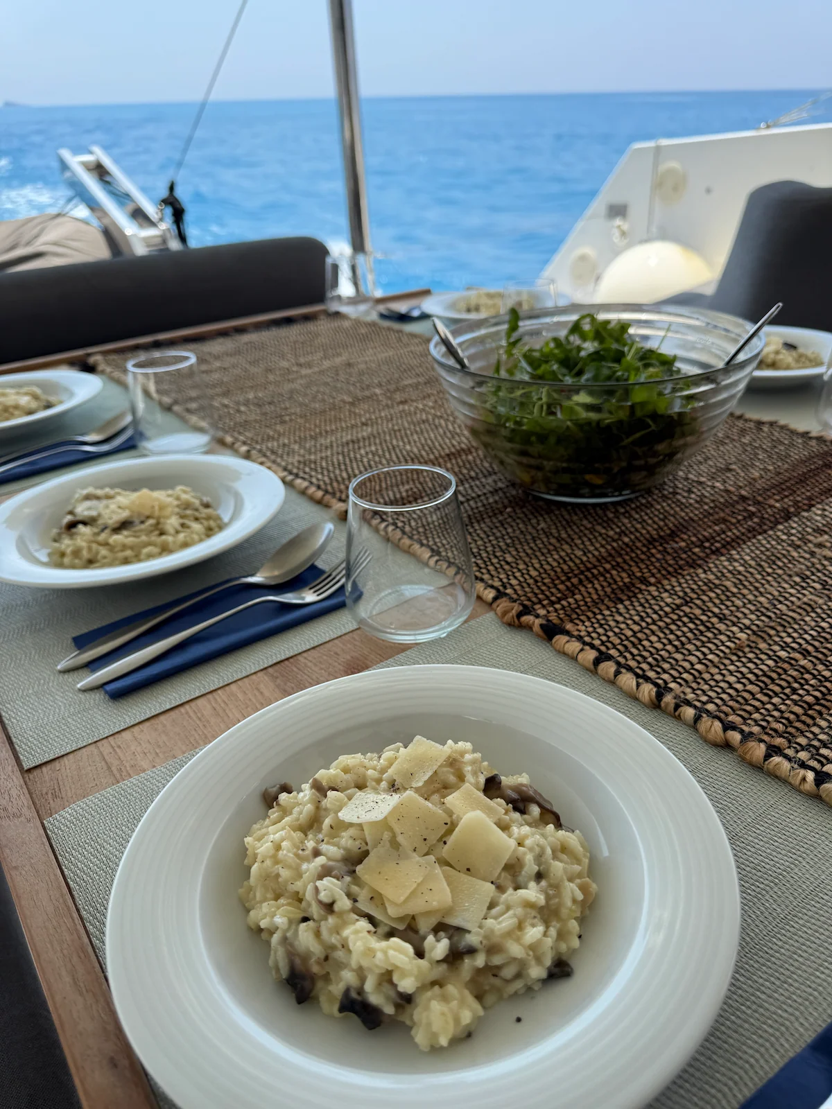 Fresh dish on board